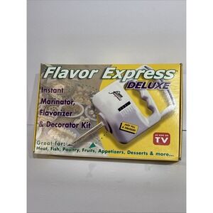 Flavor Express As Seen on TV Instant Marinator Flavorizer Decorator Kit NIB 2001